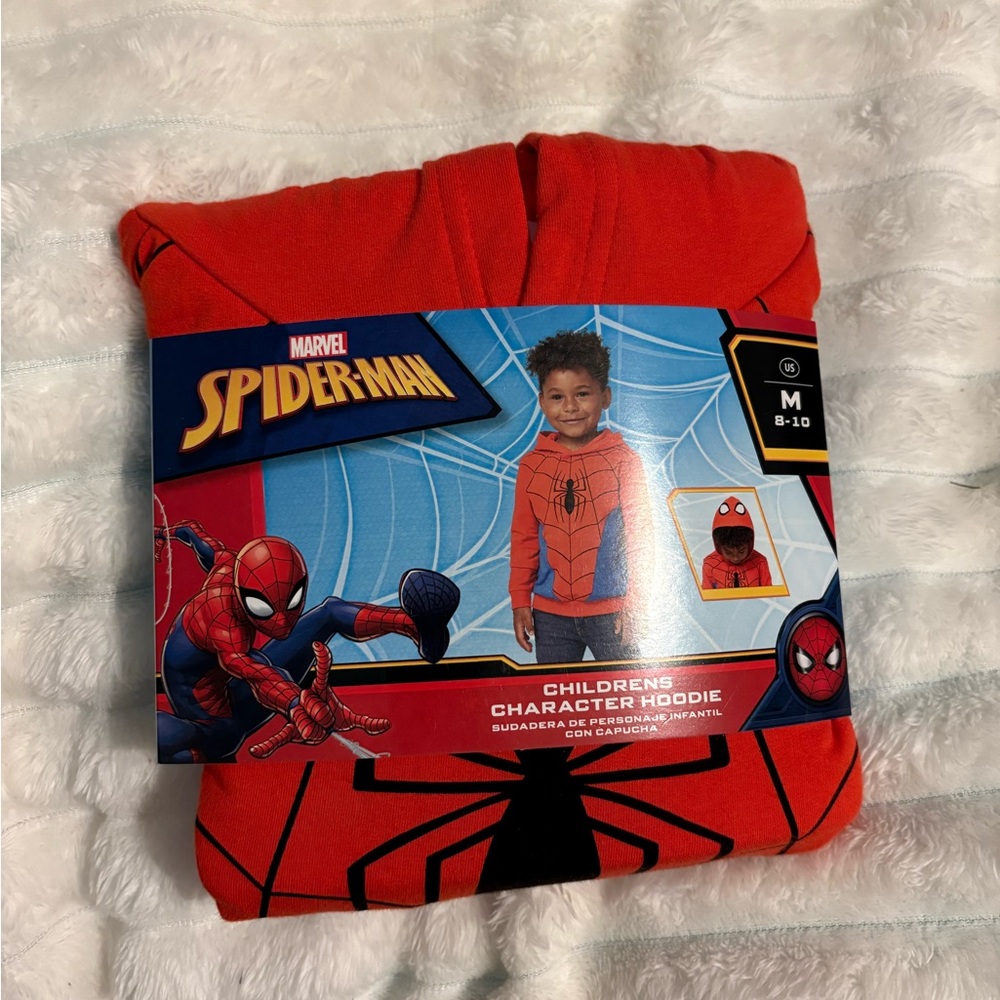 Marvel Spider-Man Kids Character Hoodie - Red and Black